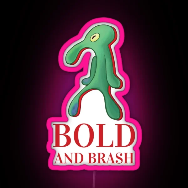 Bold And Brash Red Label RGB Neon Sign