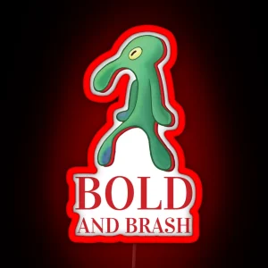 Bold And Brash Red Label RGB Neon Sign