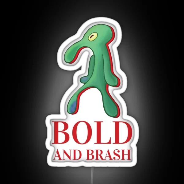 Bold And Brash Red Label RGB Neon Sign