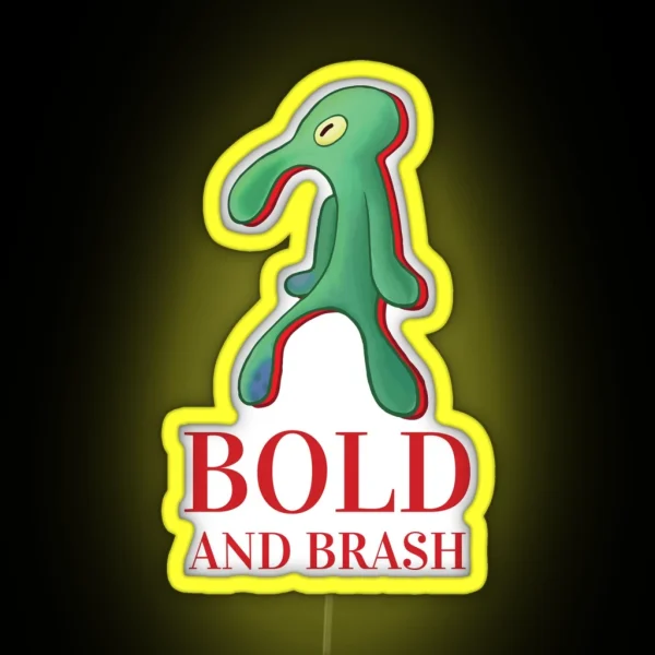 Bold And Brash Red Label RGB Neon Sign