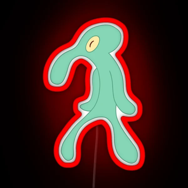 Bold And Brash Squidward RGB Neon Sign