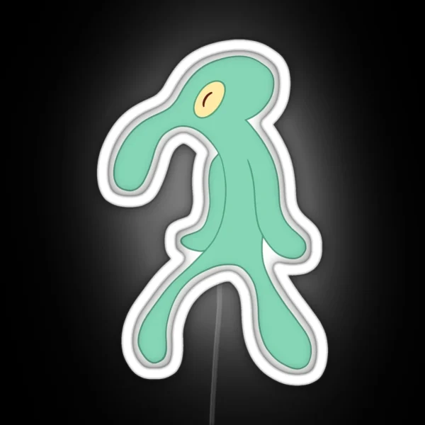 Bold And Brash Squidward RGB Neon Sign