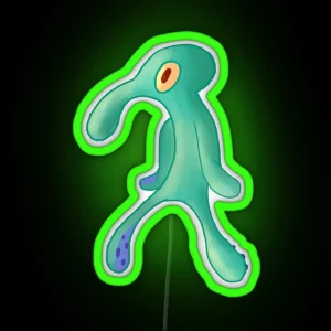 Bold And Brash Squidward RGB Neon Sign