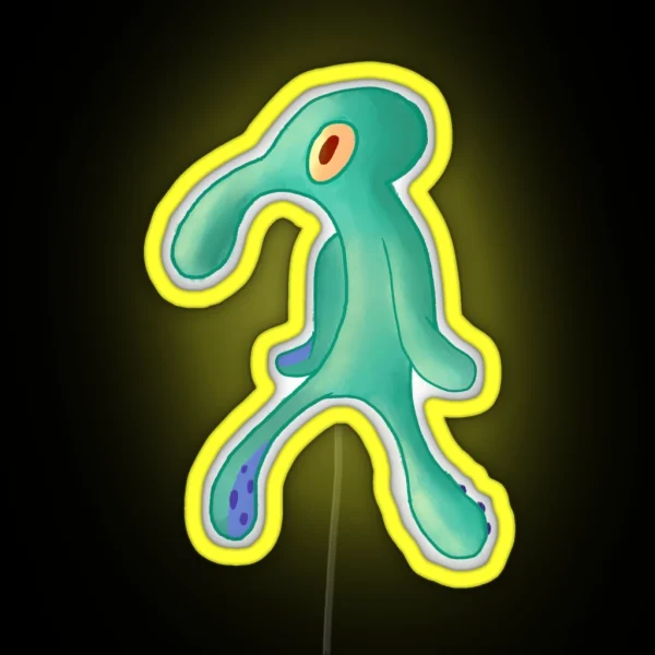 Bold And Brash Squidward RGB Neon Sign