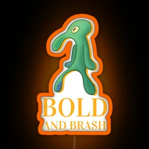 Bold And Brash Yellow Label RGB Neon Sign