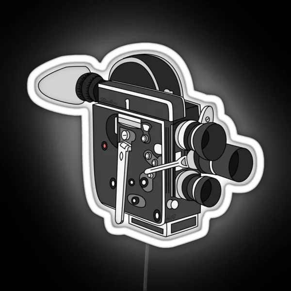 Bolex H16 Film Camera RGB Neon Sign