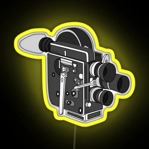 Bolex H16 Film Camera RGB Neon Sign