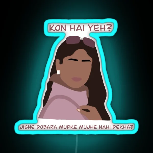 Bollywood Kareena Kapoor RGB Neon Sign