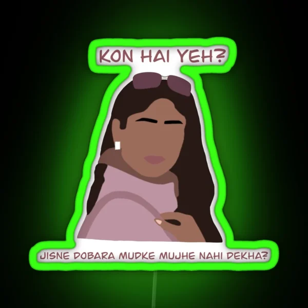 Bollywood Kareena Kapoor RGB Neon Sign