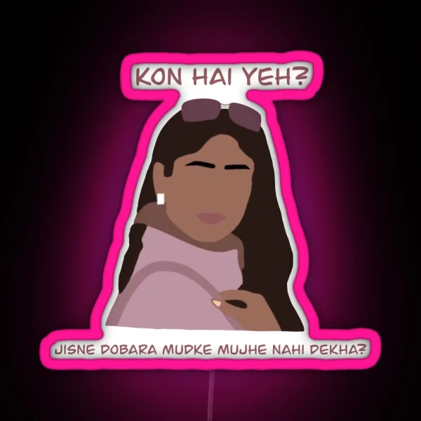 Bollywood Kareena Kapoor RGB Neon Sign