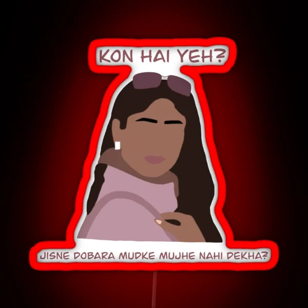 Bollywood Kareena Kapoor RGB Neon Sign