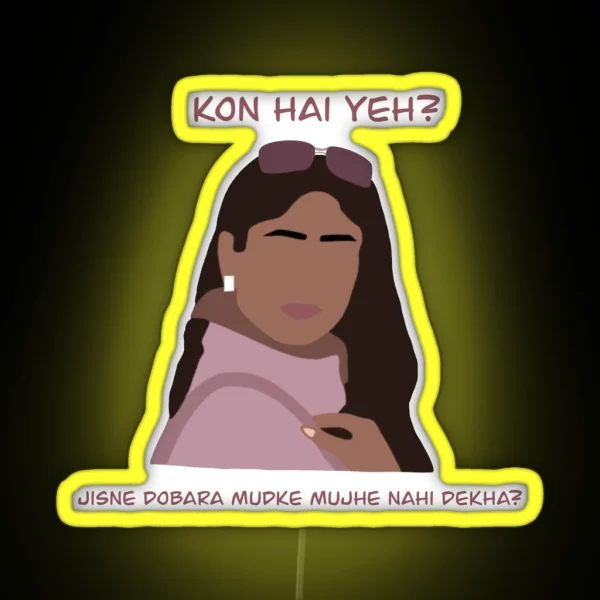 Bollywood Kareena Kapoor RGB Neon Sign
