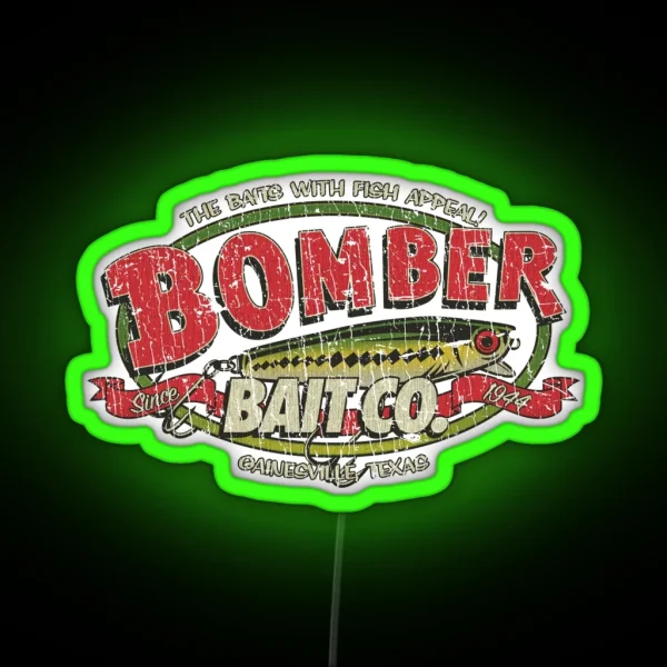 Bomber Bait Co 1944 RGB Neon Sign