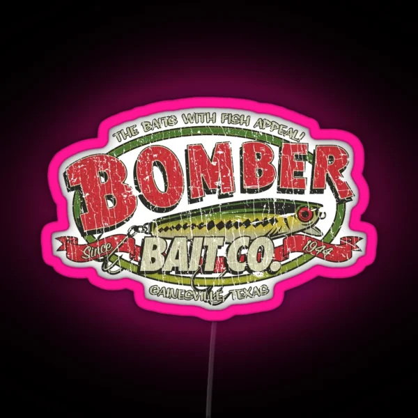 Bomber Bait Co 1944 RGB Neon Sign