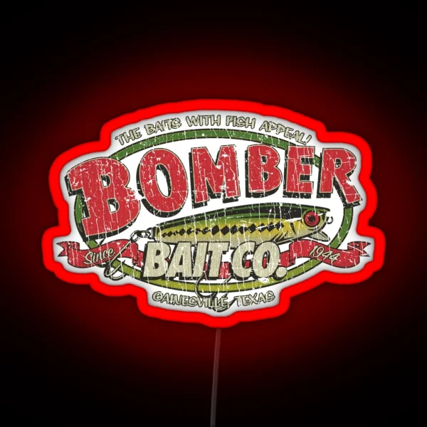 Bomber Bait Co 1944 RGB Neon Sign