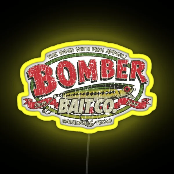 Bomber Bait Co 1944 RGB Neon Sign