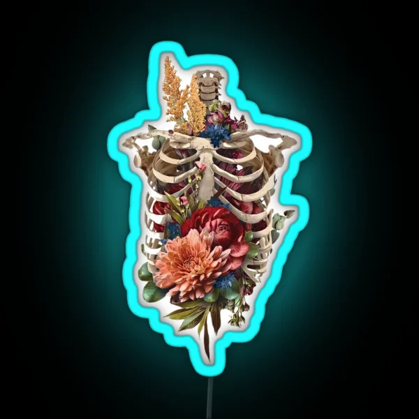 Bones And Botany Halloween RGB Neon Sign