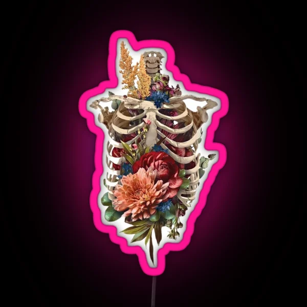 Bones And Botany Halloween RGB Neon Sign