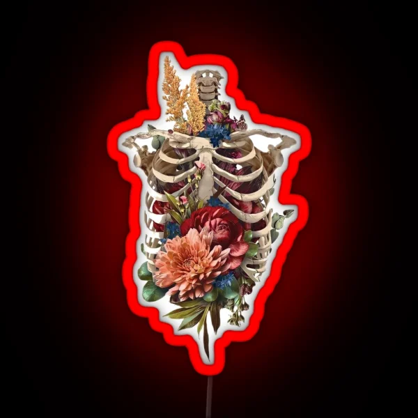 Bones And Botany Halloween RGB Neon Sign