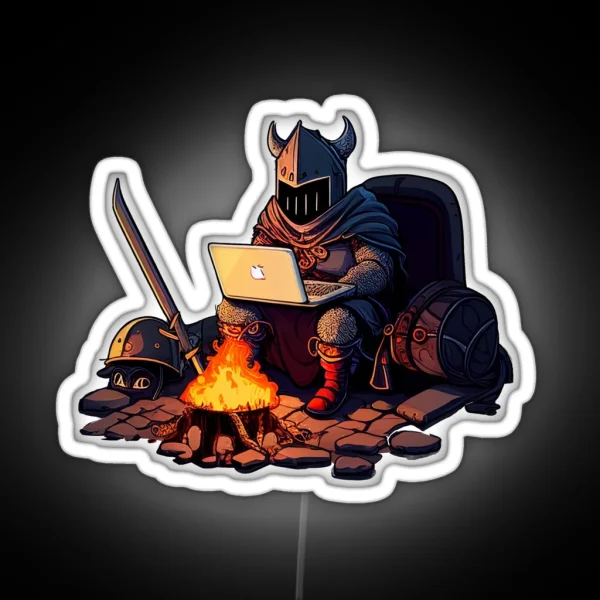 Bonfire Dark Souls Gaming RGB Neon Sign