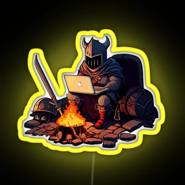 Bonfire Dark Souls Gaming RGB Neon Sign