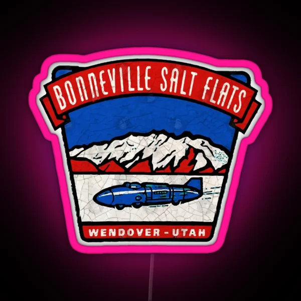 Bonneville Salt Flats RGB Neon Sign