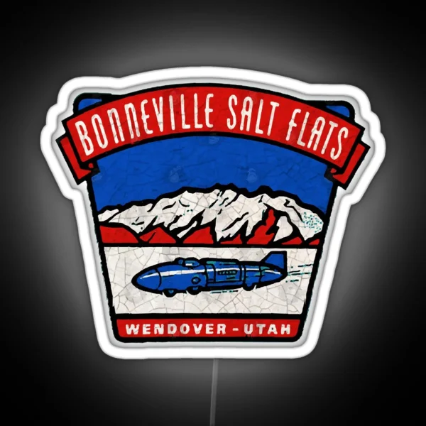 Bonneville Salt Flats RGB Neon Sign