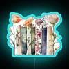 Book Lover Floral Book Watercolour RGB Neon Sign - Image 3