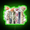 Book Lover Floral Book Watercolour RGB Neon Sign - Image 4