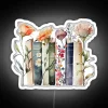 Book Lover Floral Book Watercolour RGB Neon Sign