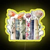 Book Lover Floral Book Watercolour RGB Neon Sign - Image 5