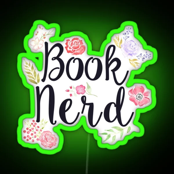 Book Nerd RGB Neon Sign