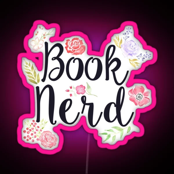 Book Nerd RGB Neon Sign