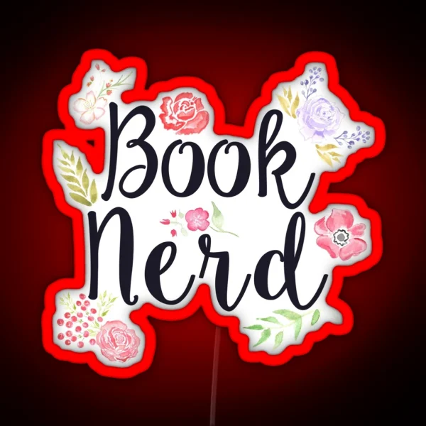 Book Nerd RGB Neon Sign