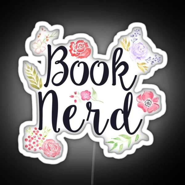 Book Nerd RGB Neon Sign