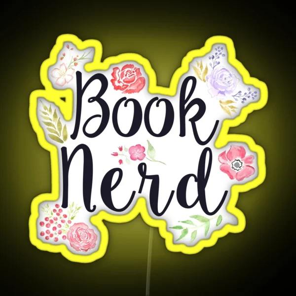 Book Nerd RGB Neon Sign