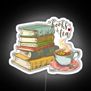 Books And Tea RGB Neon Sign