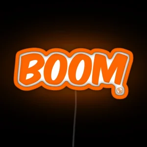 Boom Orange RGB Neon Sign