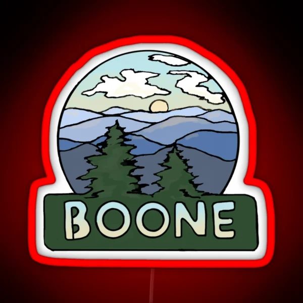 Boone And The Blue Ridge RGB Neon Sign