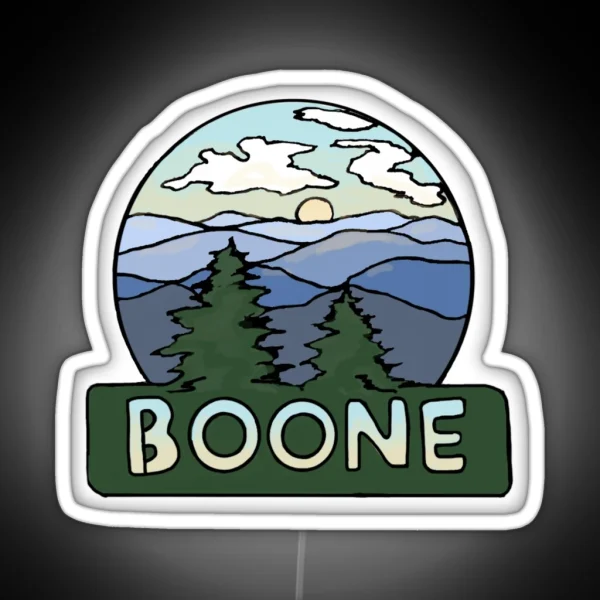 Boone And The Blue Ridge RGB Neon Sign