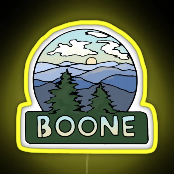Boone And The Blue Ridge RGB Neon Sign