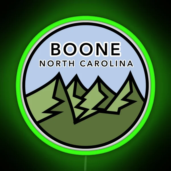 Boone Mountains RGB Neon Sign