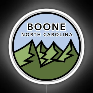 Boone Mountains RGB Neon Sign