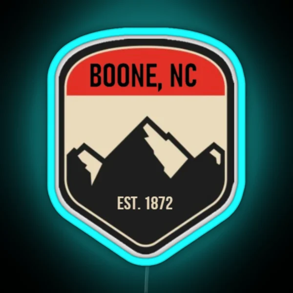 Boone NC RGB Neon Sign