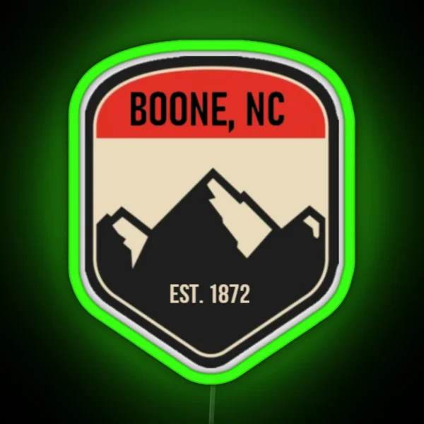 Boone NC RGB Neon Sign