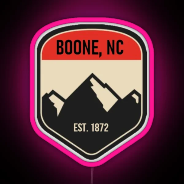 Boone NC RGB Neon Sign
