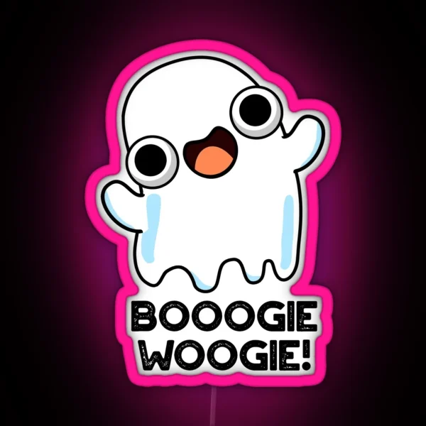 Booogie Woogie Funny Music Ghost Puns RGB Neon Sign