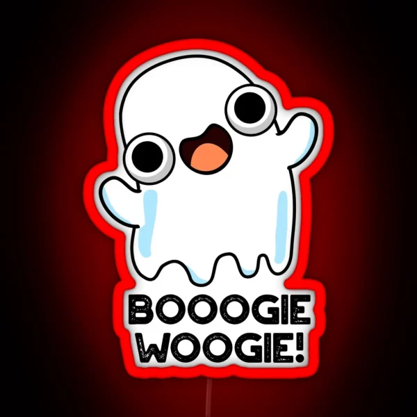 Booogie Woogie Funny Music Ghost Puns RGB Neon Sign