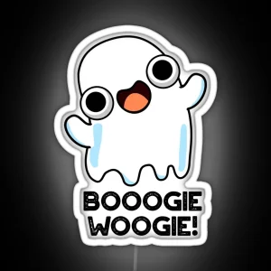 Booogie Woogie Funny Music Ghost Puns RGB Neon Sign