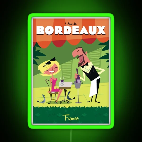 Bordeaux Poster RGB Neon Sign